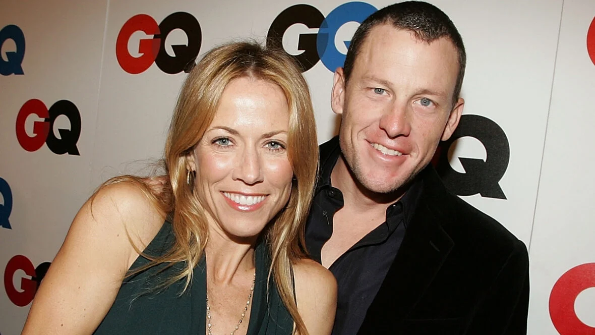 Sheryl Crow e Lance Armstrong em eventos da GQ