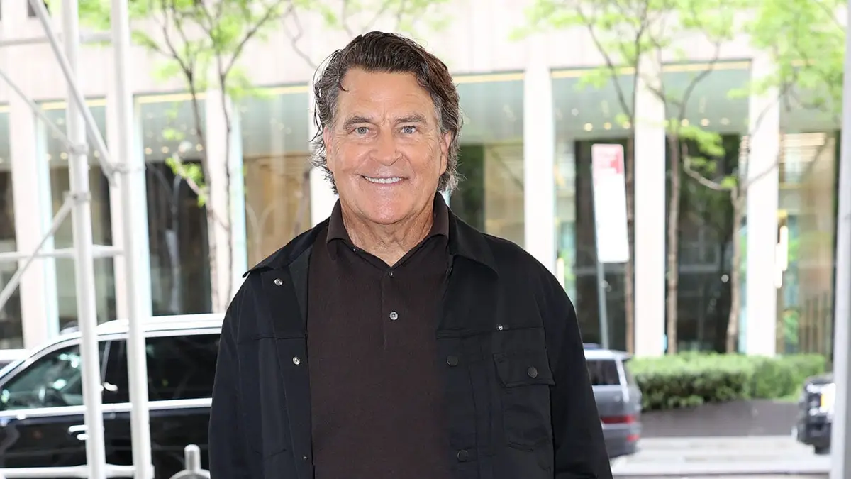 Ted McGinley standing in New York City.