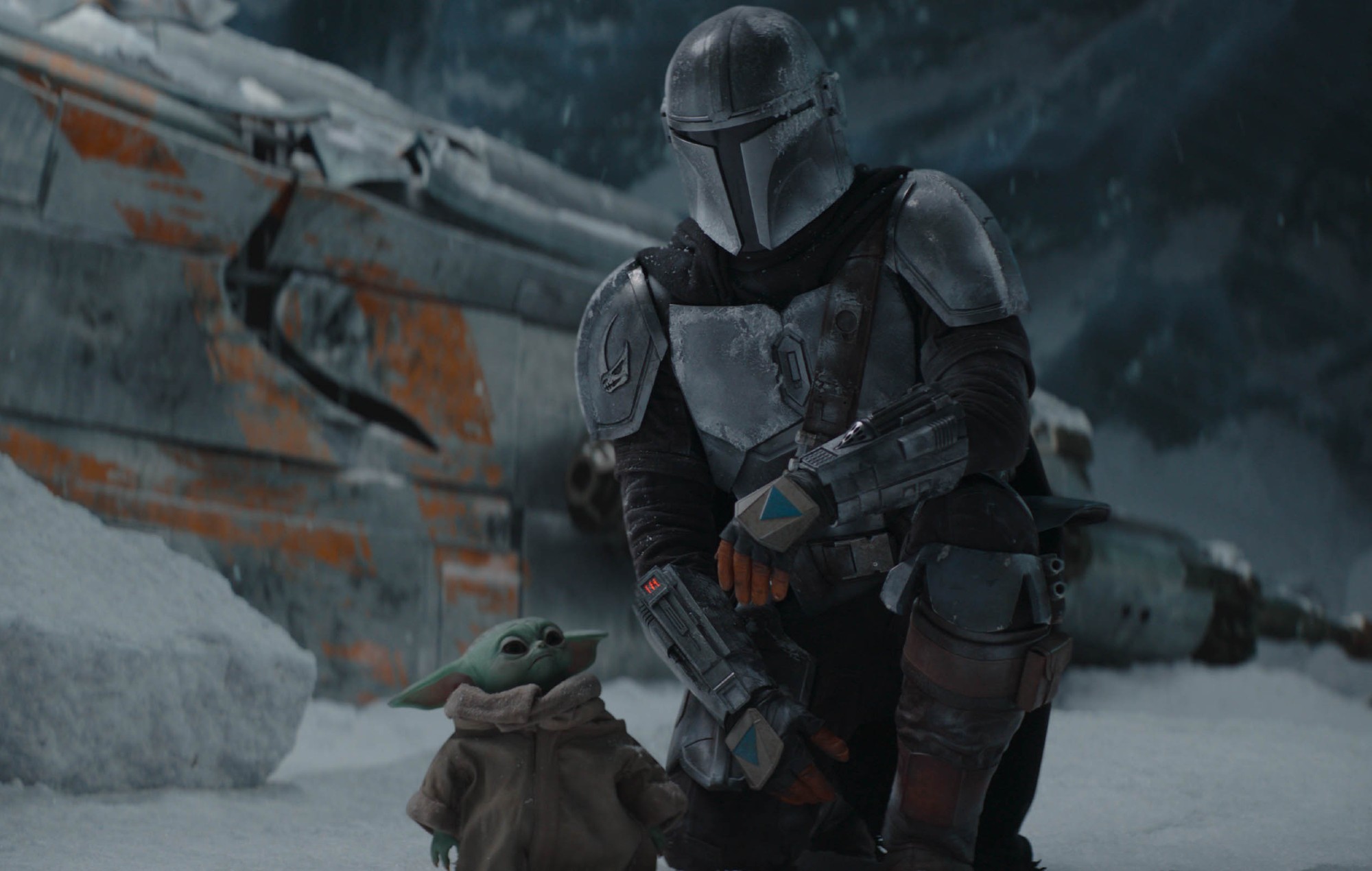 Grogu and the Mandalorian (Pedro Pascal) 'The Mandalorian'. CREDIT: Disney