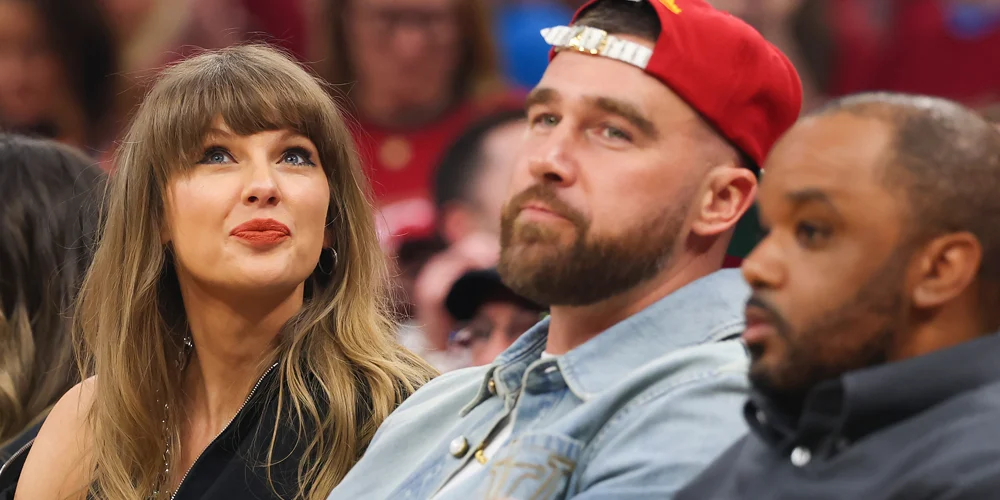 Foto de Travis Kelce e Taylor Swift