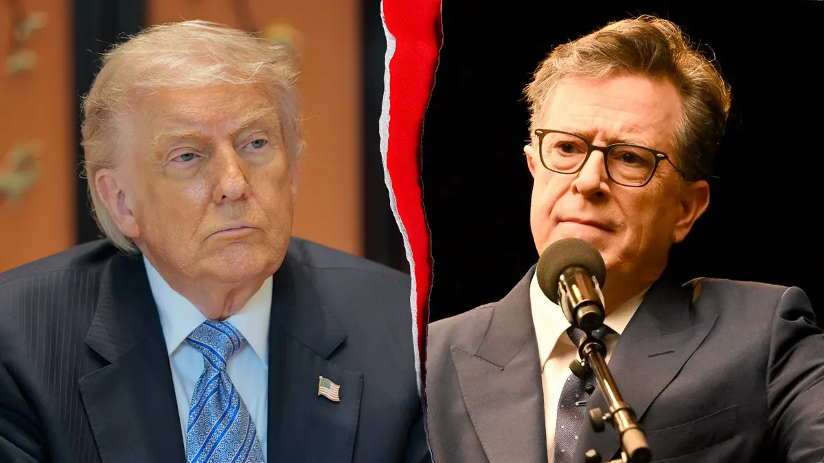 Trump and Colbert