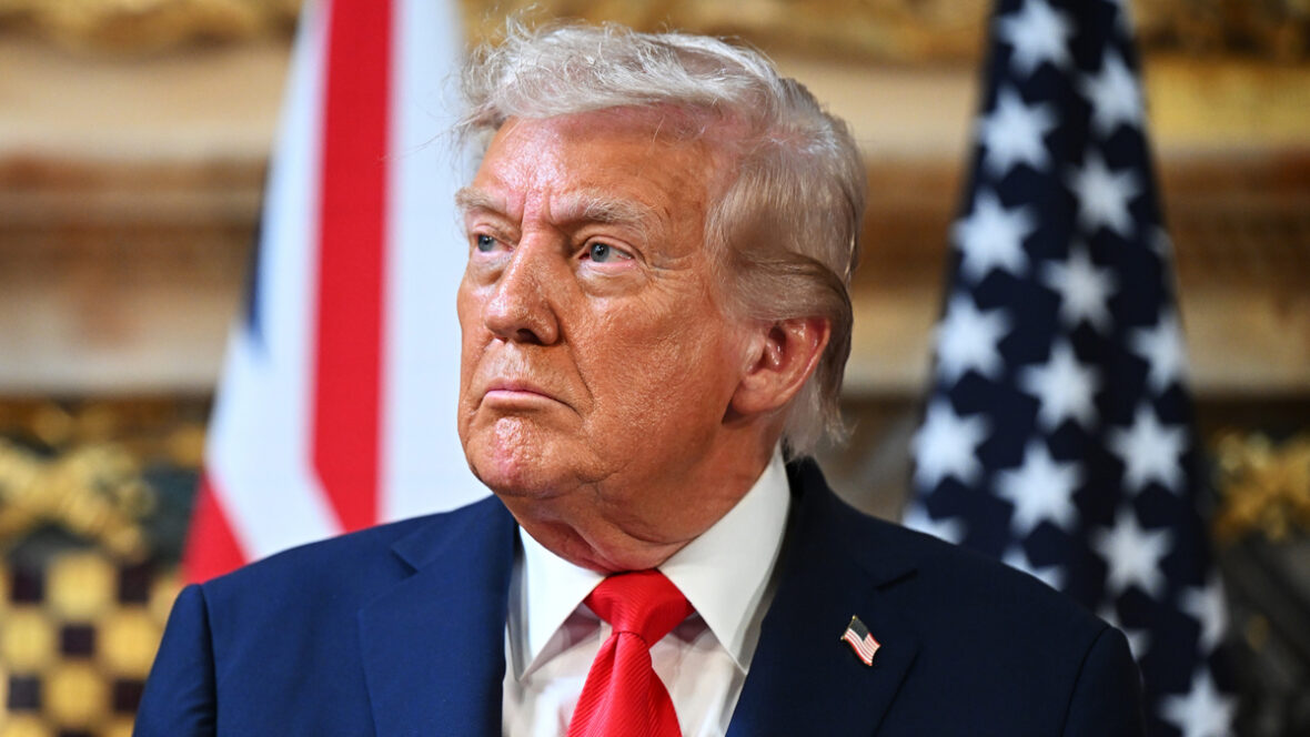 Donald Trump parece sério