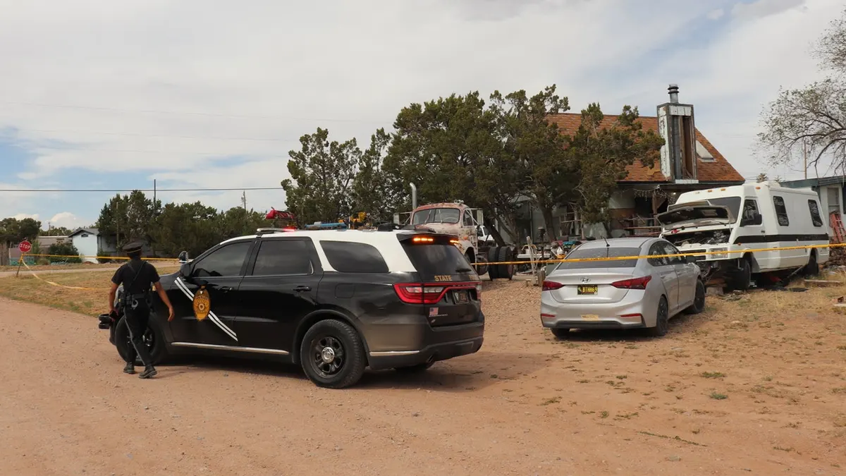 New Mexico State Police respond to home in Mountainair, N.M.