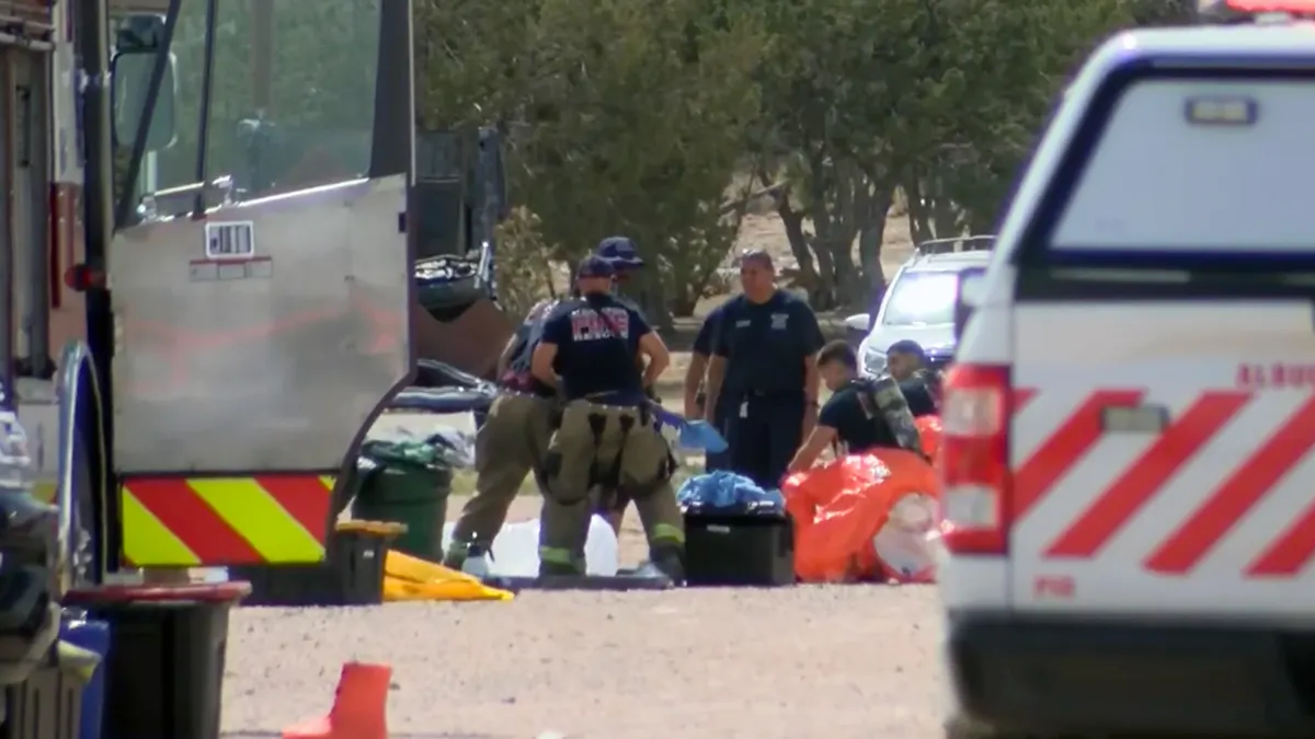 Officials respond to a chemical exposure in New Mexico