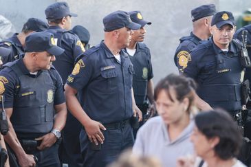 São Bernardo do Campo (SP), 01/05/2026 - Guarda Civil de São Bernardo durante ato em comemoração ao dia do Trabalhador.
Foto: Paulo Pinto/Agência Brasil