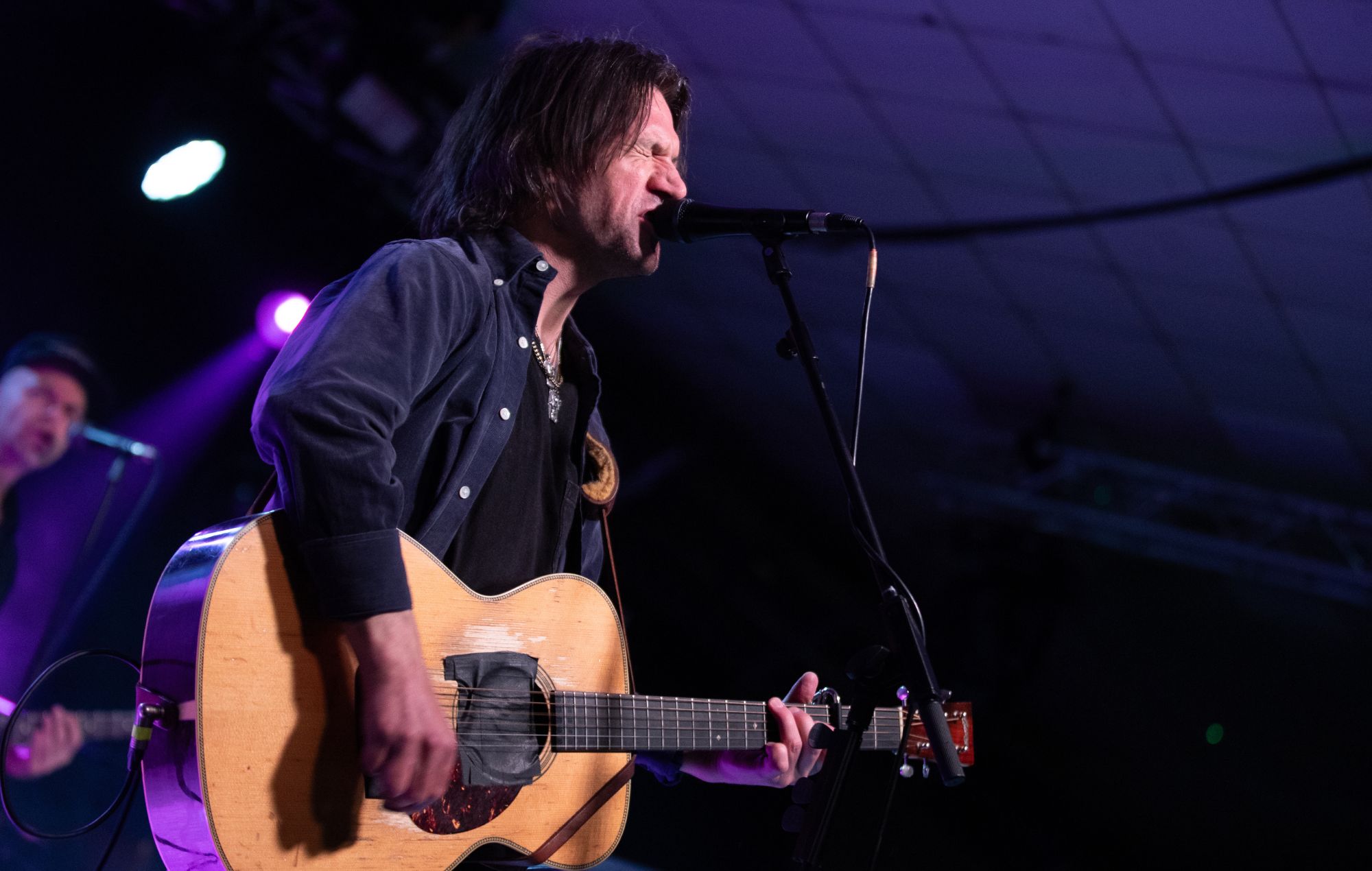 Conor Oberst of Bright Eyes performs live. CREDIT: Kieran Frost/Redferns/Getty