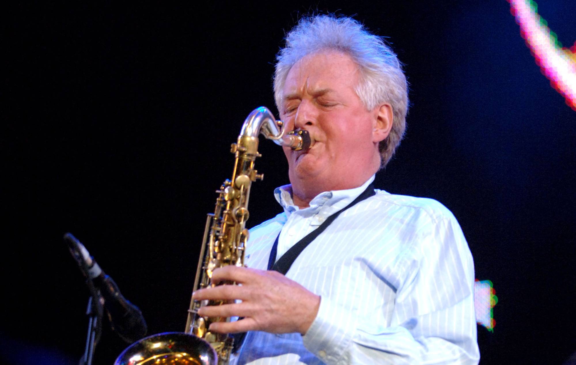 Dick Parry performs with Pink Floyd (Photo by Jon Furniss/WireImage)