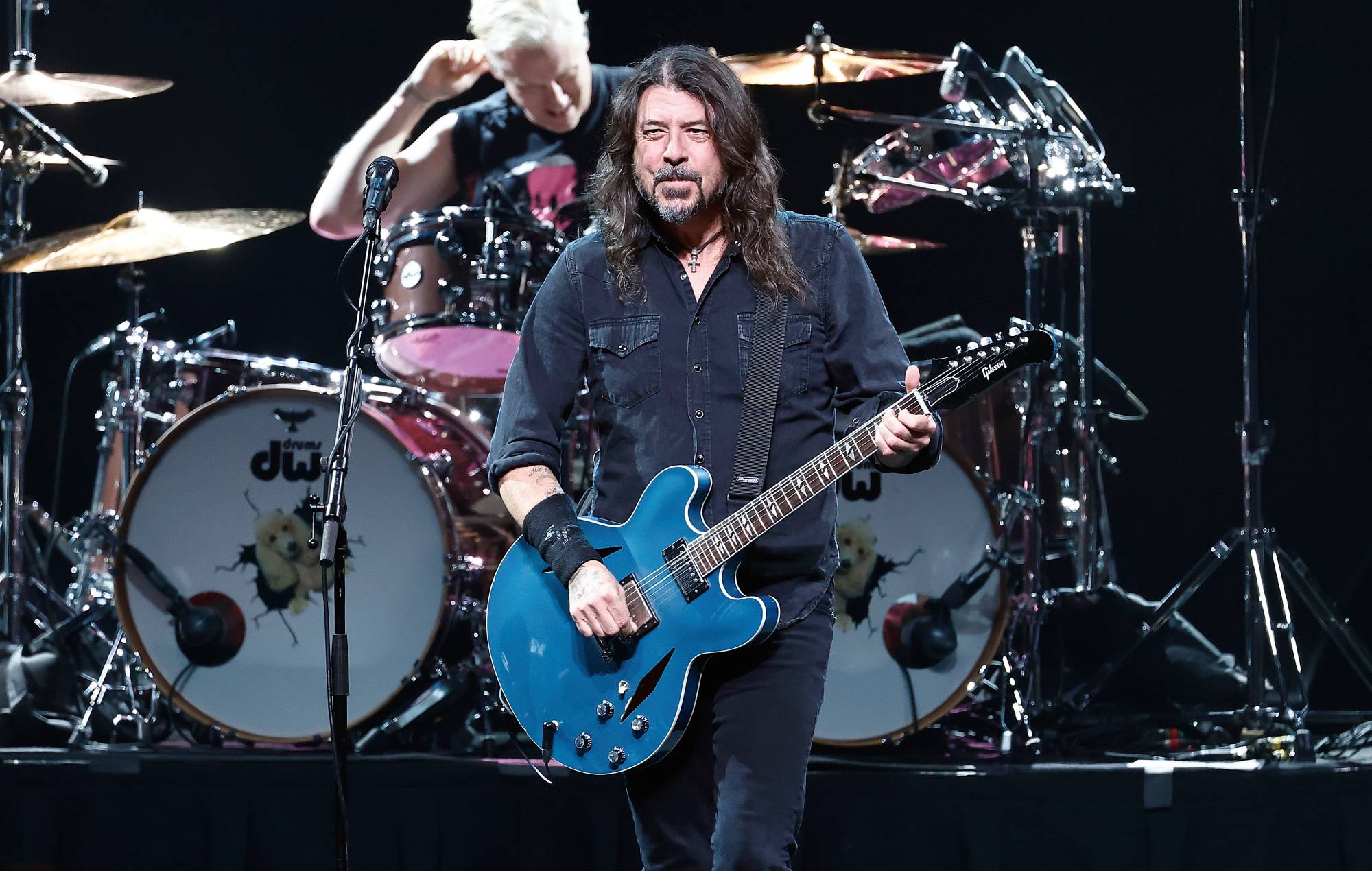 Dave Grohl and Josh Freese of Foo Fighters at The Anthem on March 05, 2024 in Washington, DC. (Photo by Paul Morigi/Getty Images)