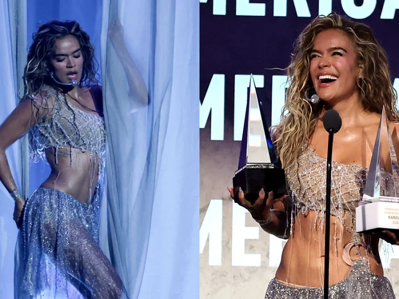 Karol G se apresenta, recebe prêmio especial e se surpreende com mais uma vitória na movimentada noite do AMAs – assista agora!