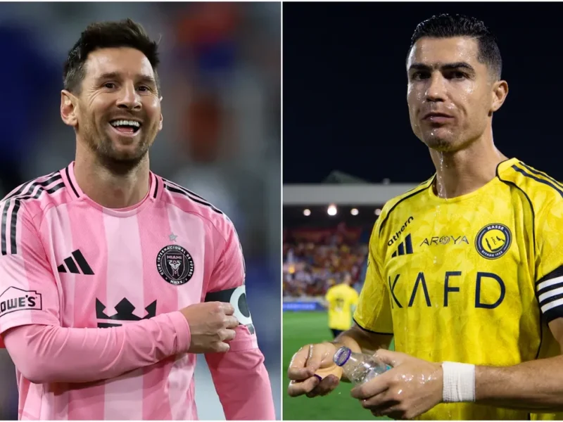 Messi e Cristiano Ronaldo discutidos pelo técnico do Portland, Phil Neville, antes do confronto do Inter Miami