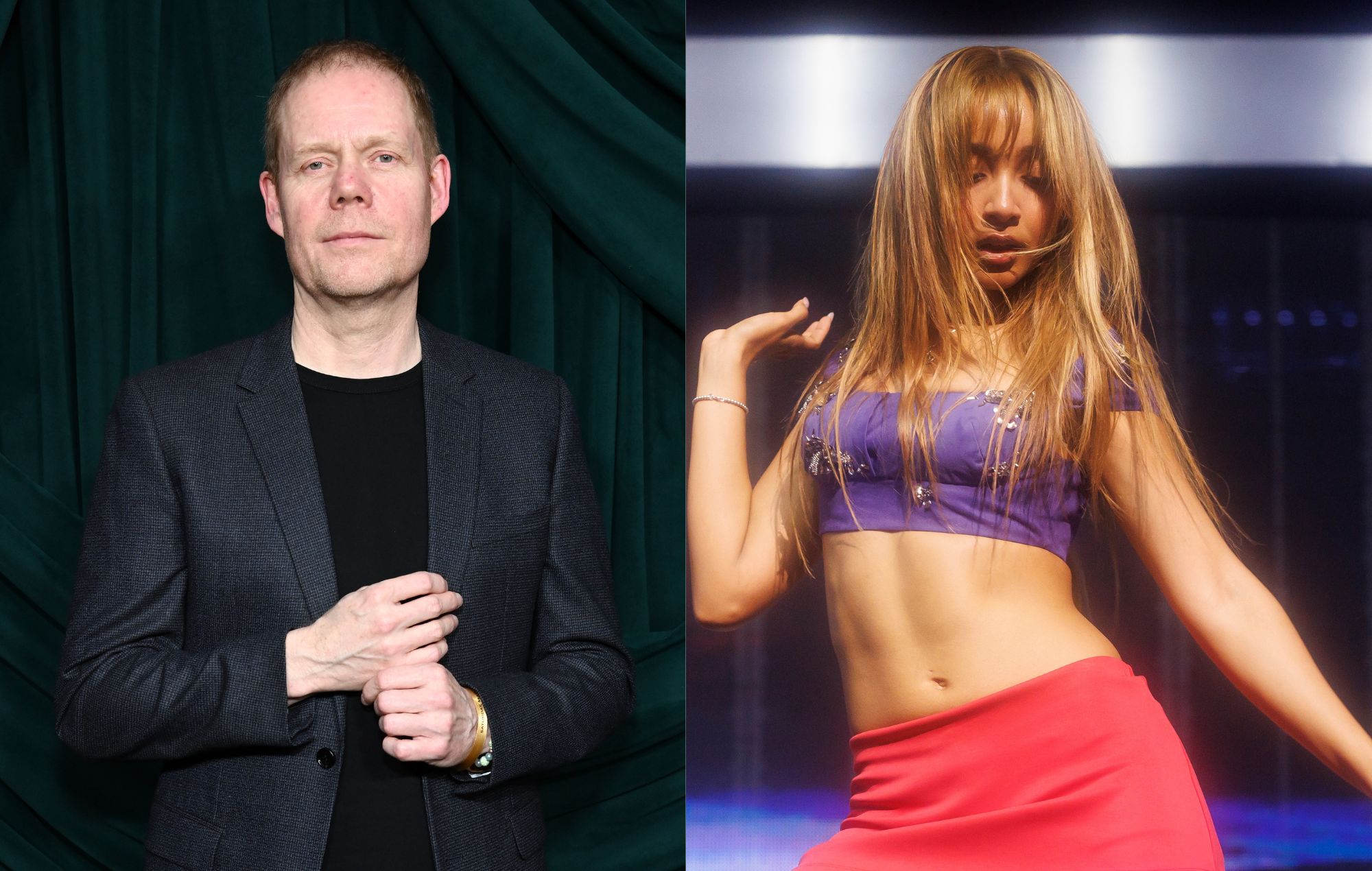 Max Richter and PinkPantheress. CREDIT: Jon Kopaloff and Christopher Polk/Getty Images