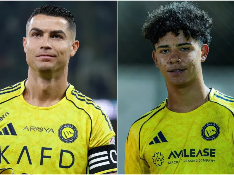 Cristiano Ronaldo Jr. marca duas vezes pelo sub-17 do Al-Nassr e repete comemoração Siuuu do pai