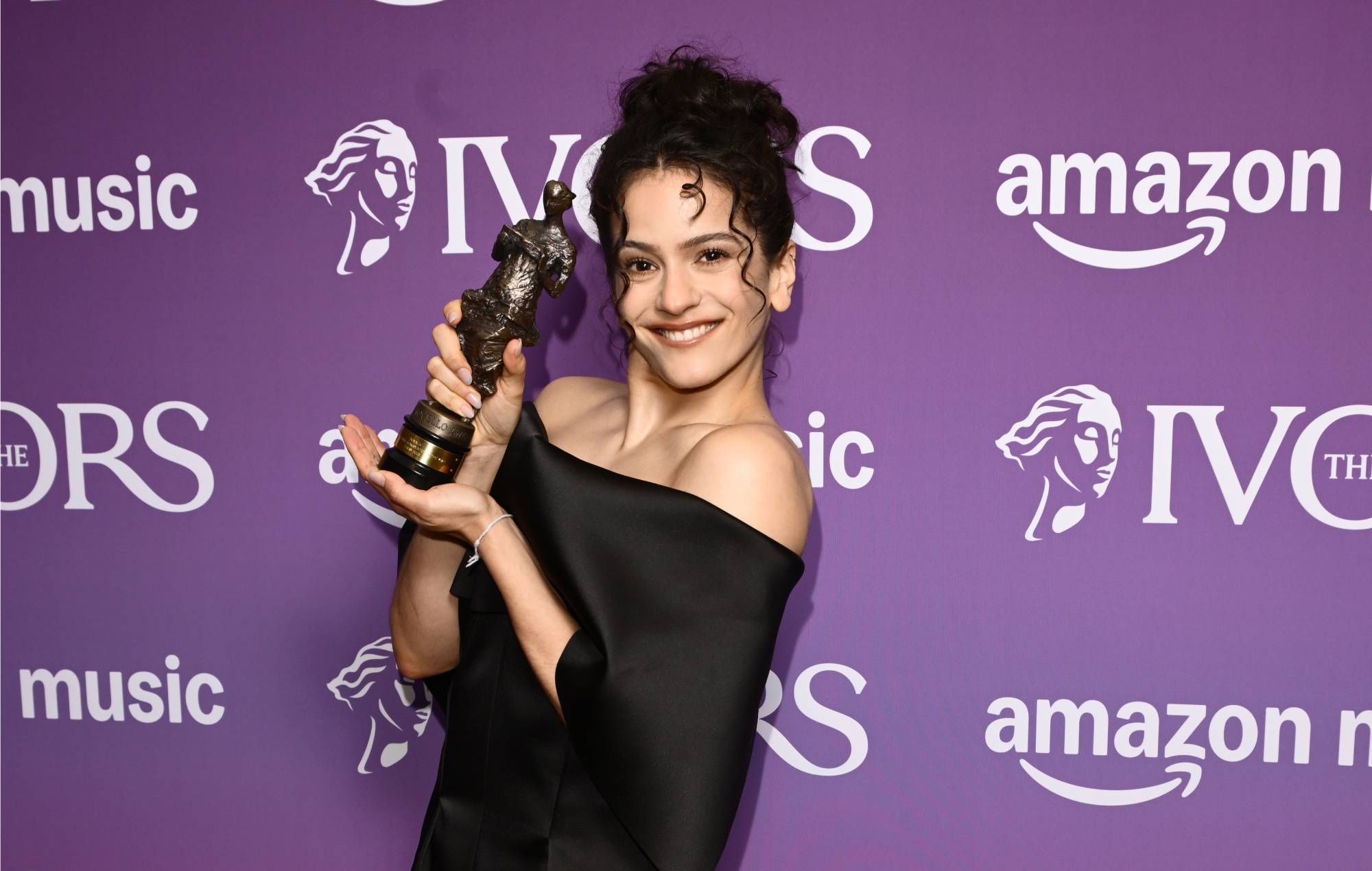 Rosalía with the International Songwriter of the Year for the album "Lux" during The Ivors 2026 at Grosvenor House on May 21, 2026 in London, England. (Photo by Eamonn M. McCormack/Getty Images)