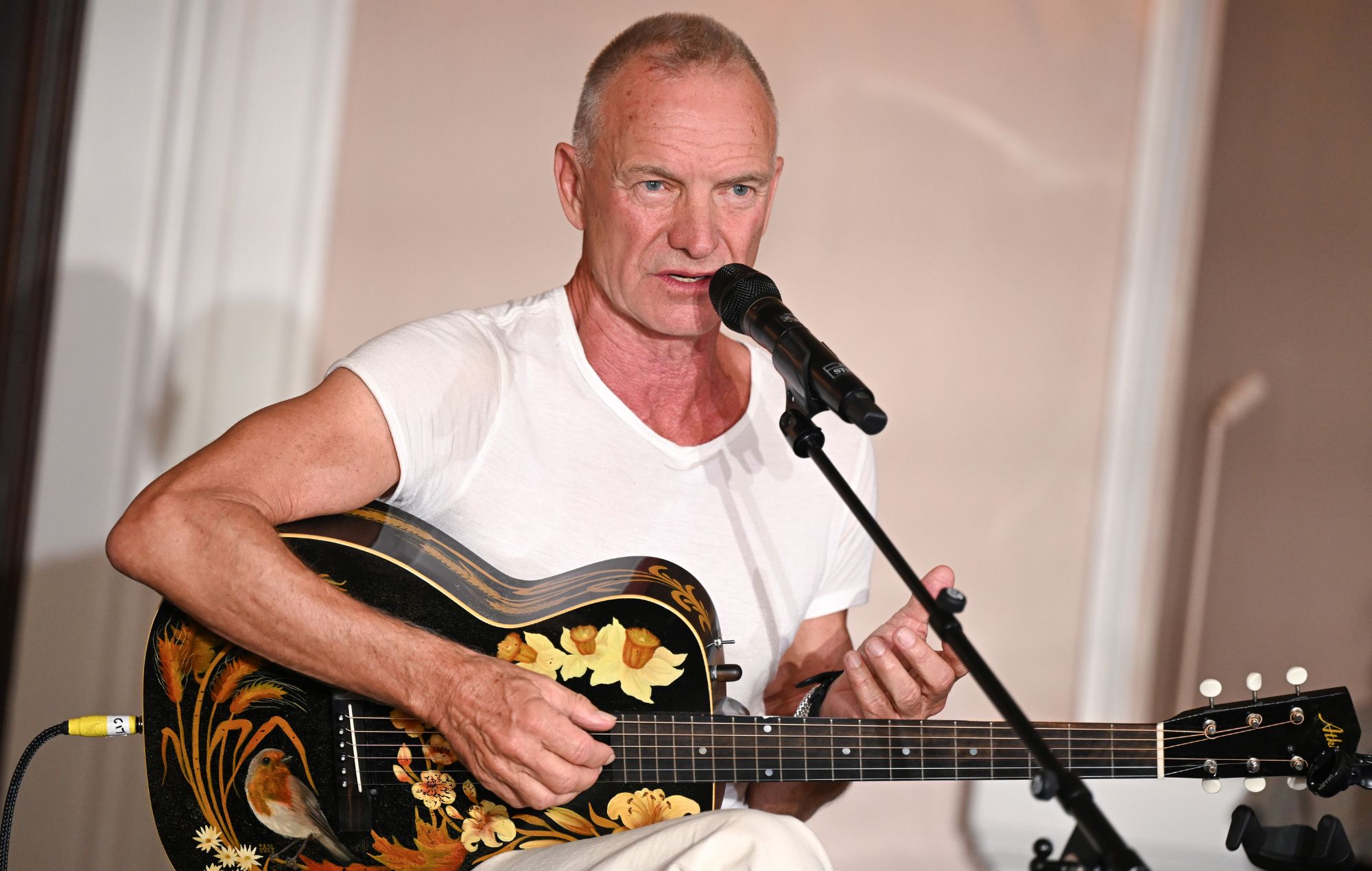 Sting during the West End launch of "The Last Ship". CREDIT: Jeff Spicer/Getty Images