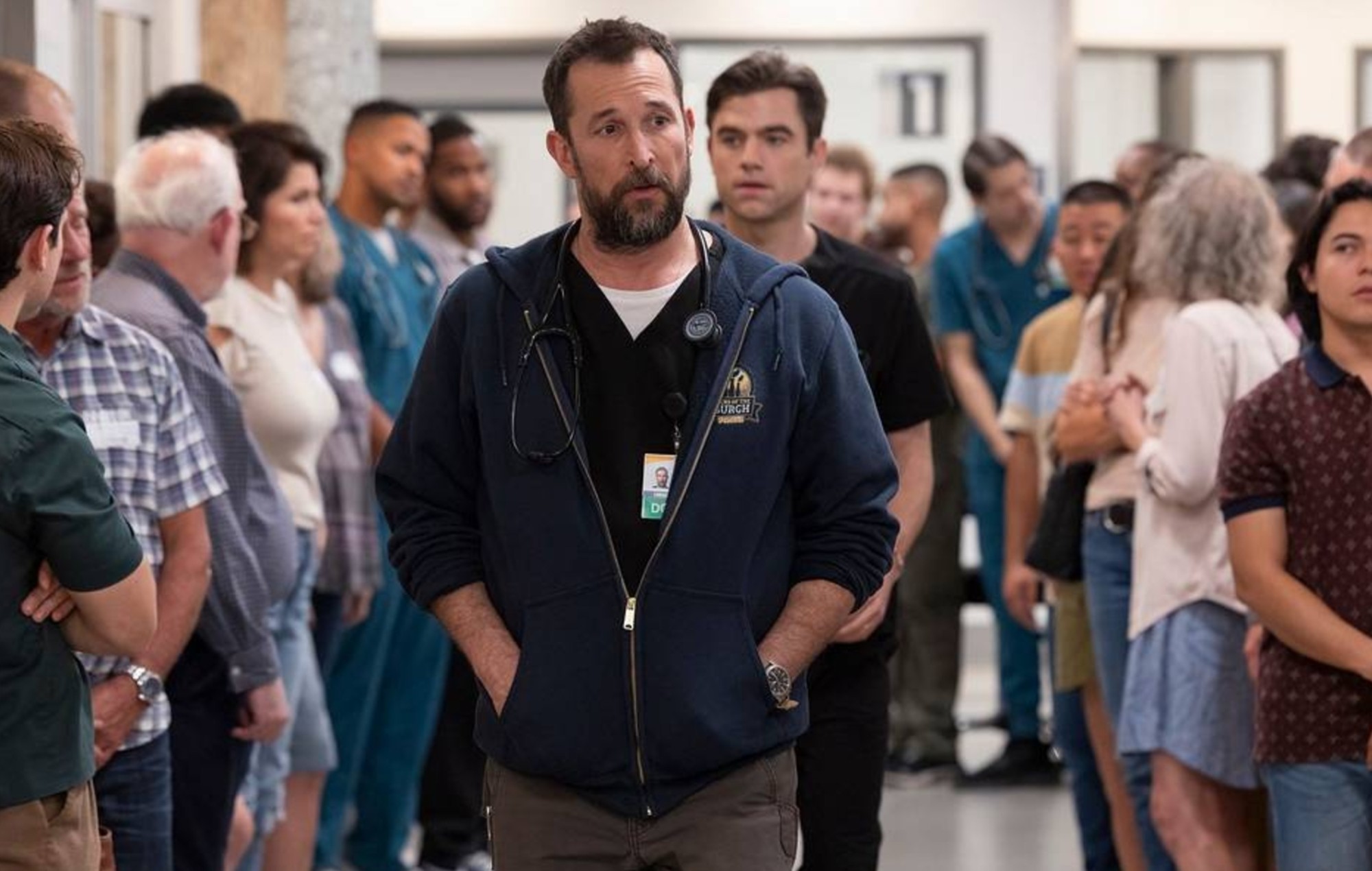 Noah Wyle and Patrick Ball in 'The Pitt' season one. Credit: Warrick Page/HBO Max