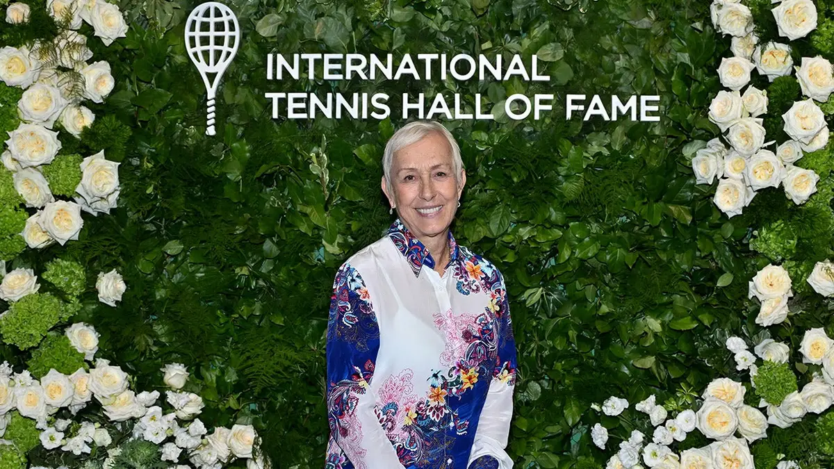 Martina Navratilova standing at the Legends Ball in New York City
