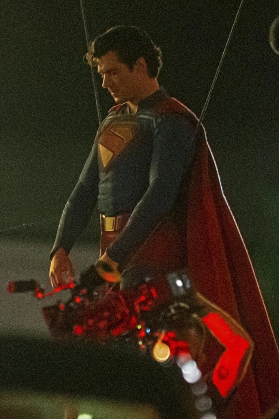 David Corenswet no set do Homem do Amanhã
