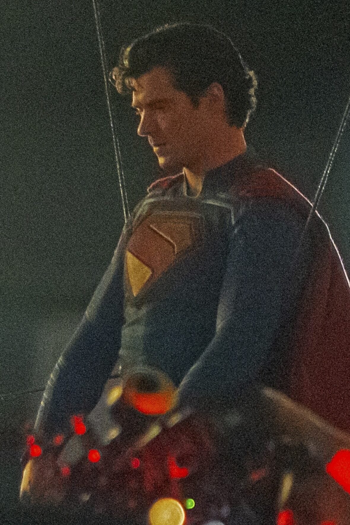 David Corenswet no set do Homem do Amanhã