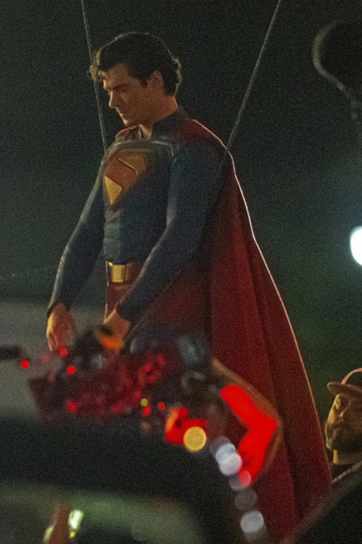 David Corenswet no set do Homem do Amanhã