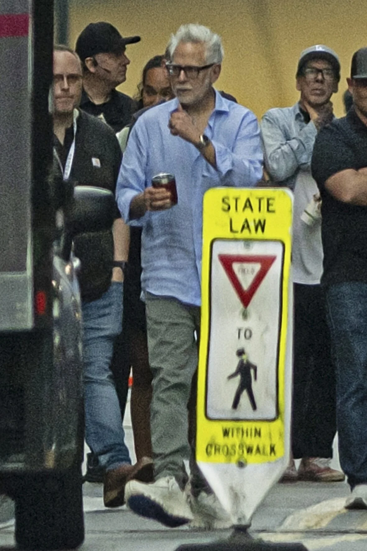 James Gunn no set do Homem do Amanhã