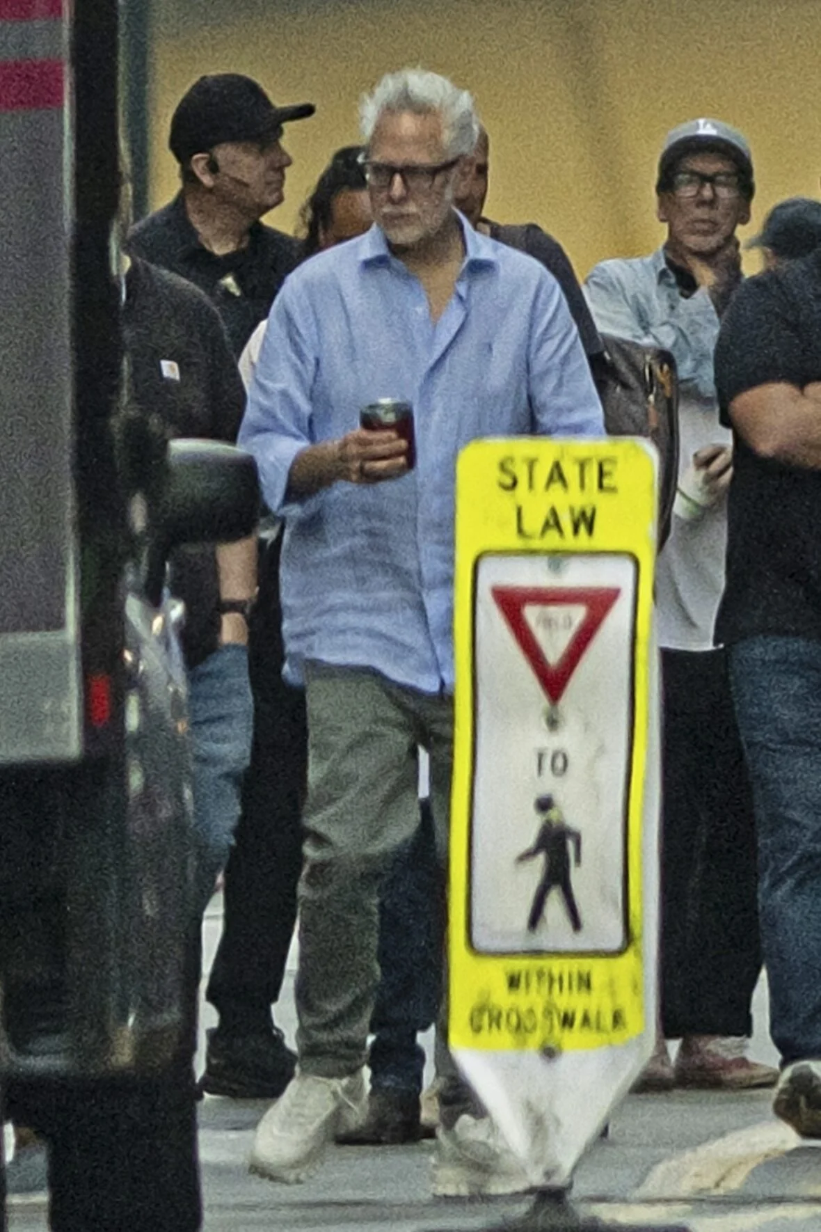 James Gunn no set do Homem do Amanhã