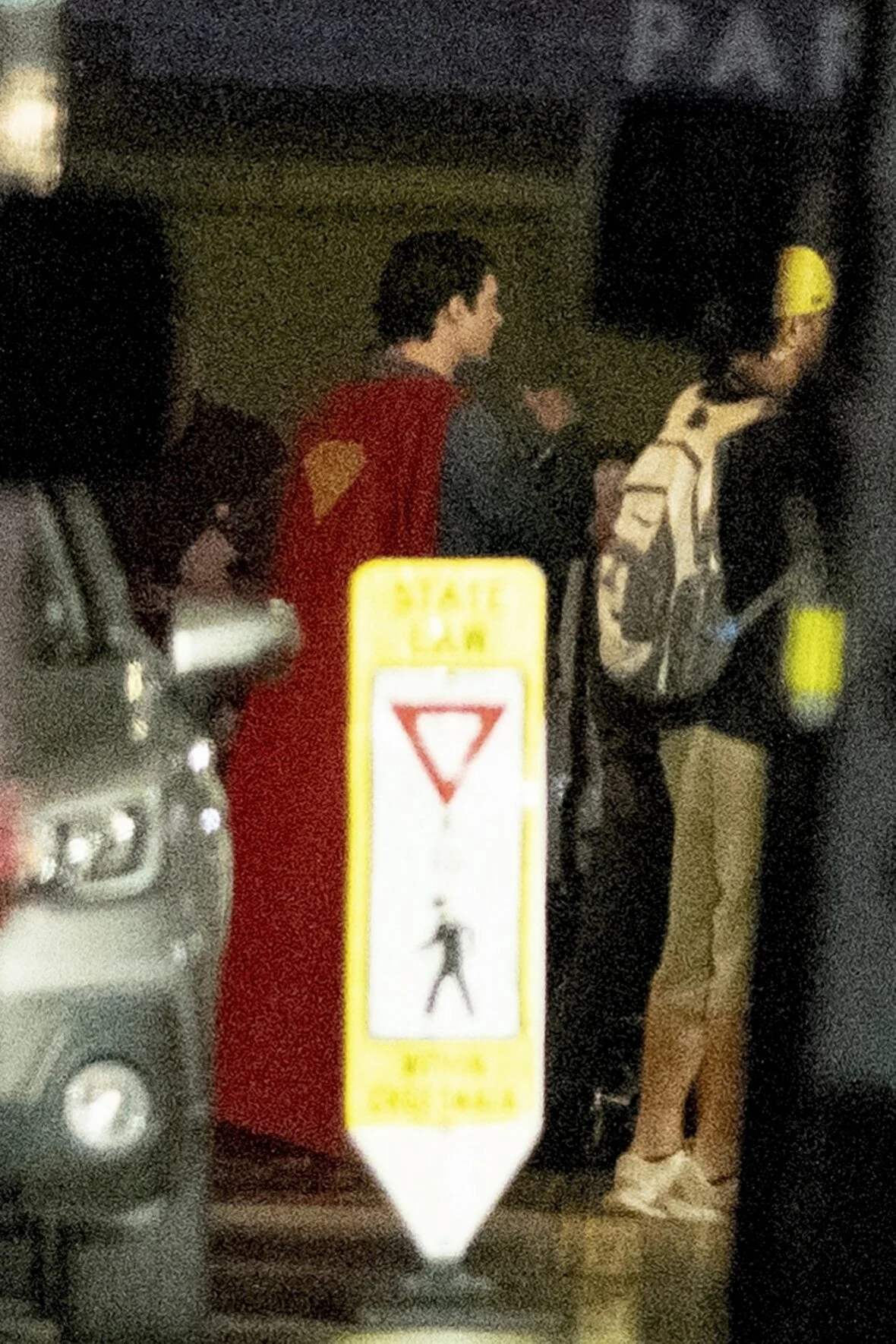 David Corenswet no set do Homem do Amanhã