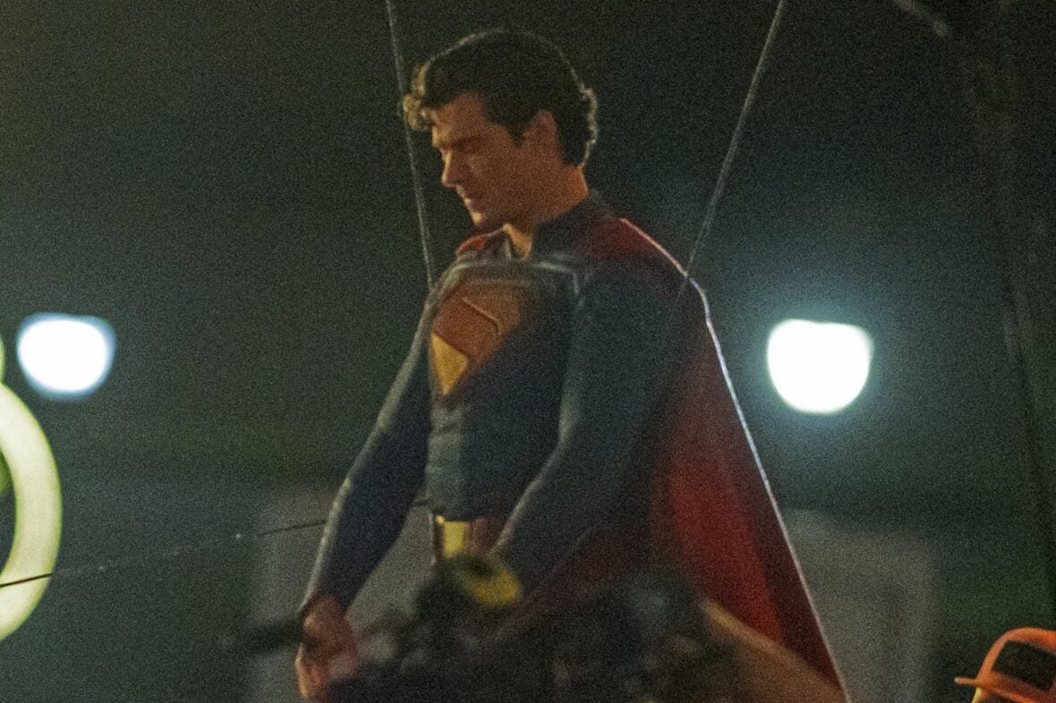 David Corenswet no set do Homem do Amanhã