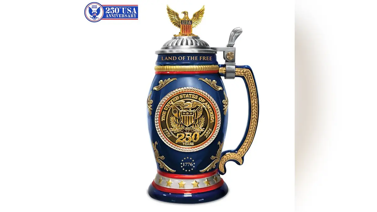 Drink from this keepsake stein or showcase it on a shelf.