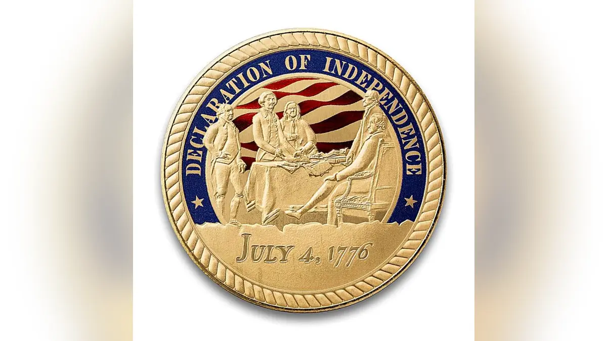 Add a Declaration of Independence coin to your collection.