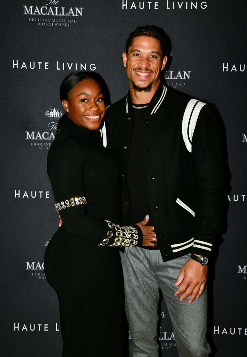 Foto de Josh Hart e esposa Shannon