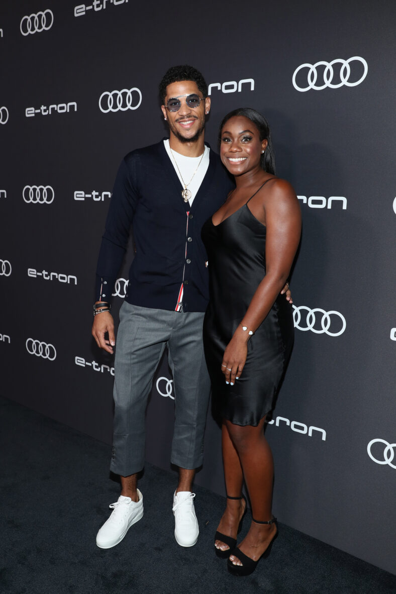 Foto de Josh Hart e esposa Shannon