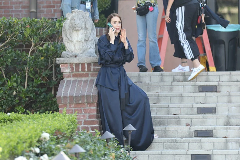 Sarah Paulson filmando 