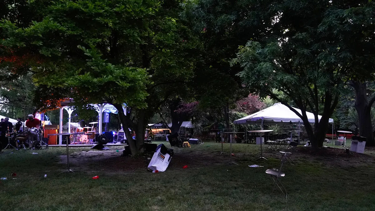 The Agnes Reynolds Jackson Arboretum is shown where multiple people were shot at a community festival Saturday, June 6, 2026, in Toledo, Ohio.