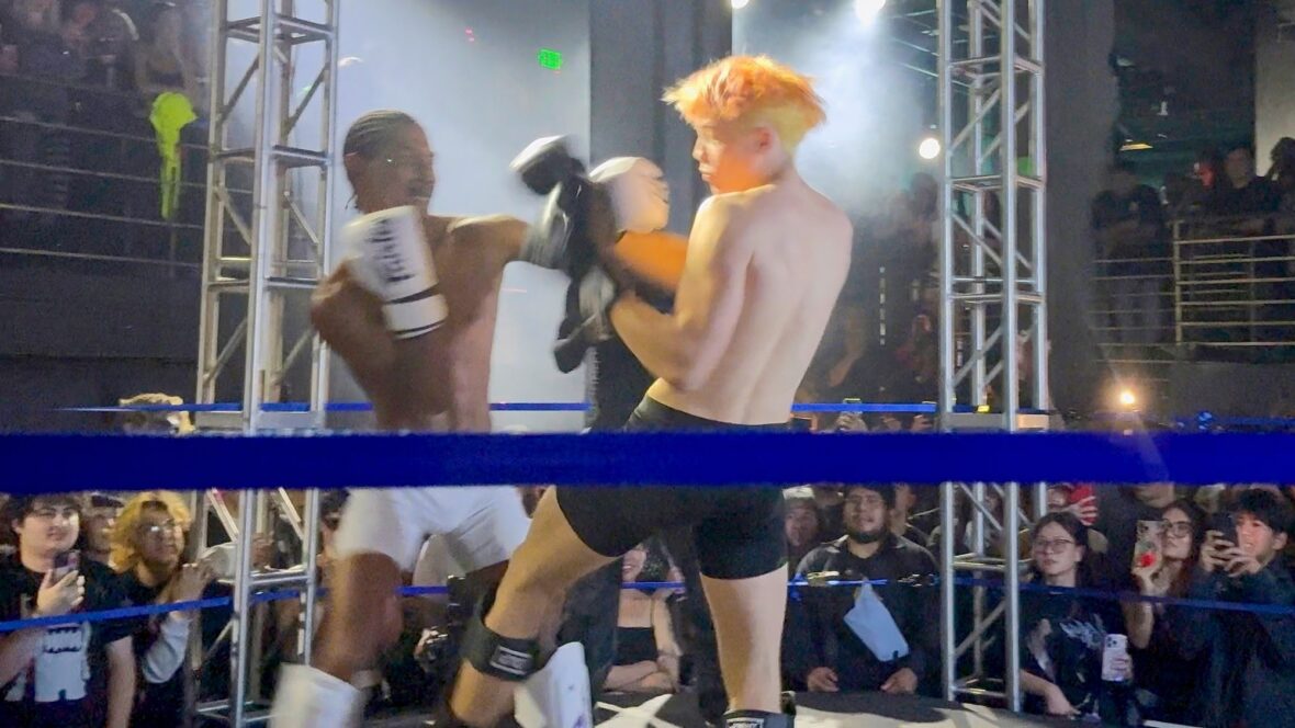 Knox Jolie Pitt em uma luta de Muay Thai