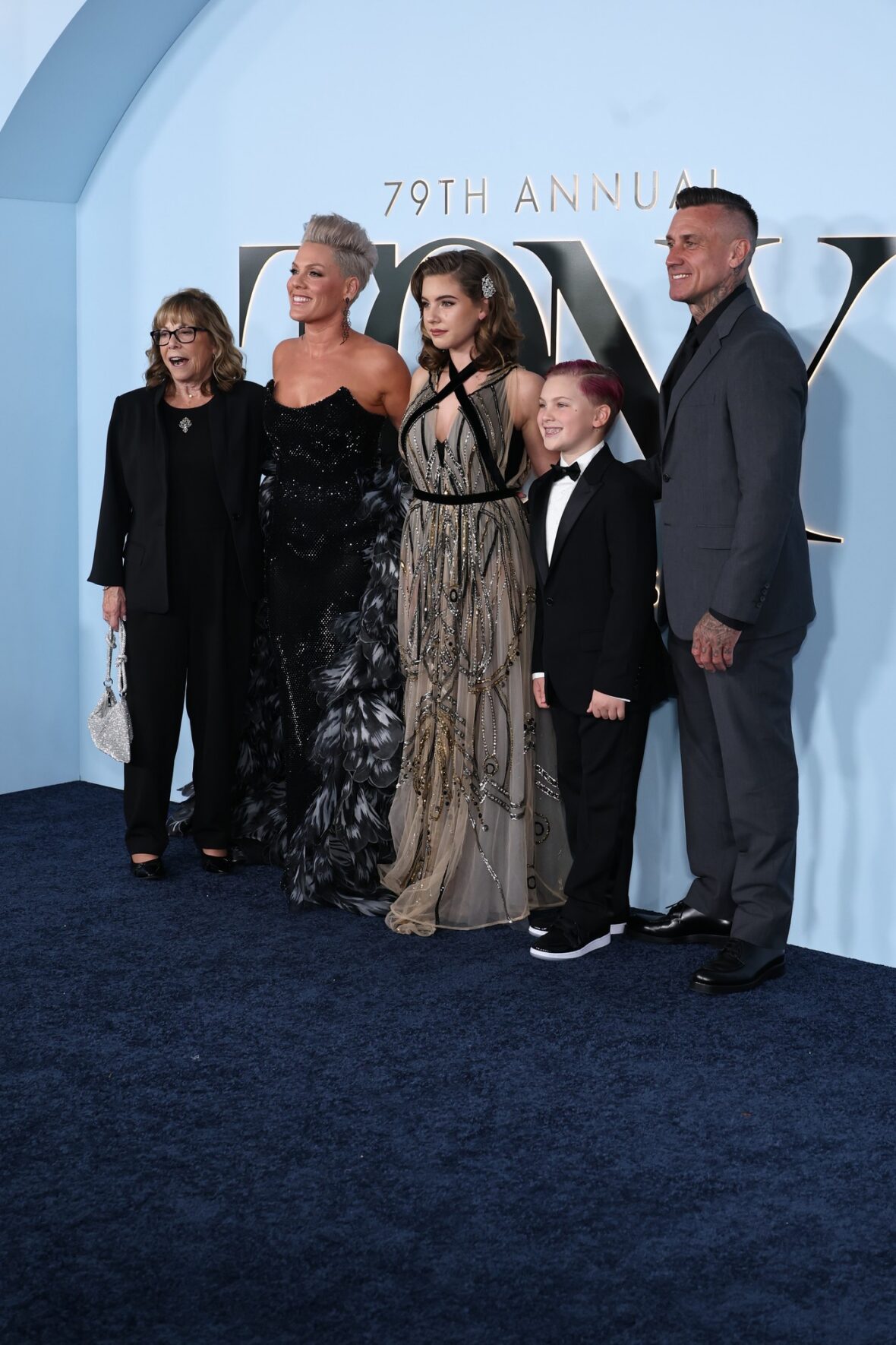 Pink e sua família no Tonys