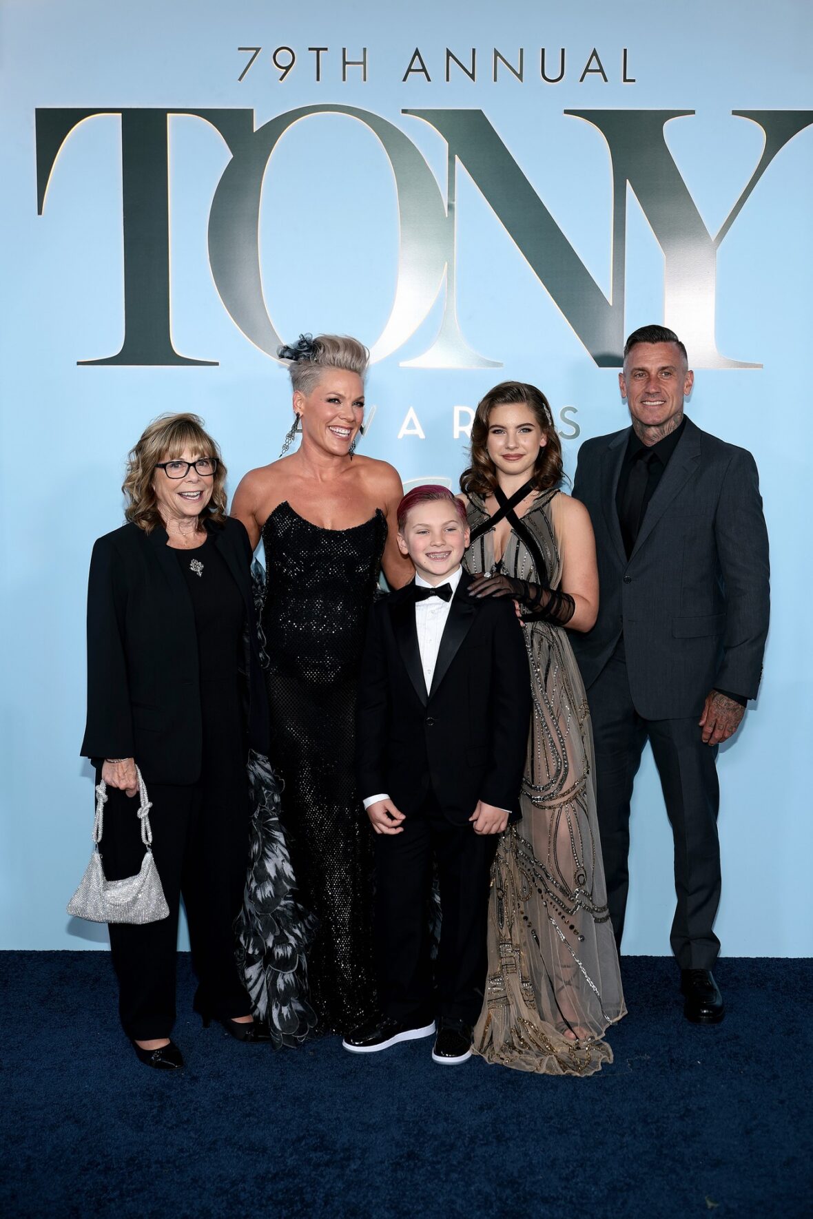 Pink e sua família no Tonys