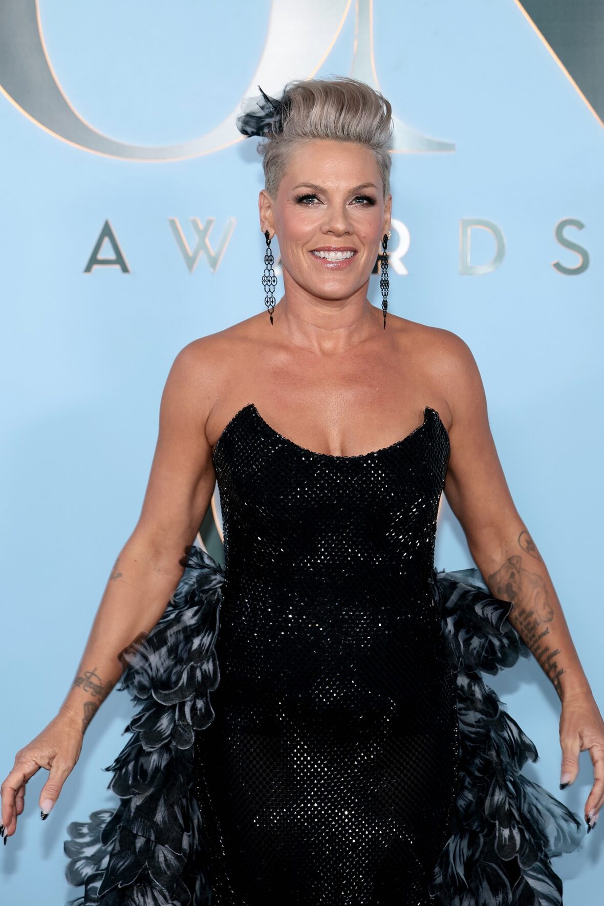 Pink e sua família no Tonys