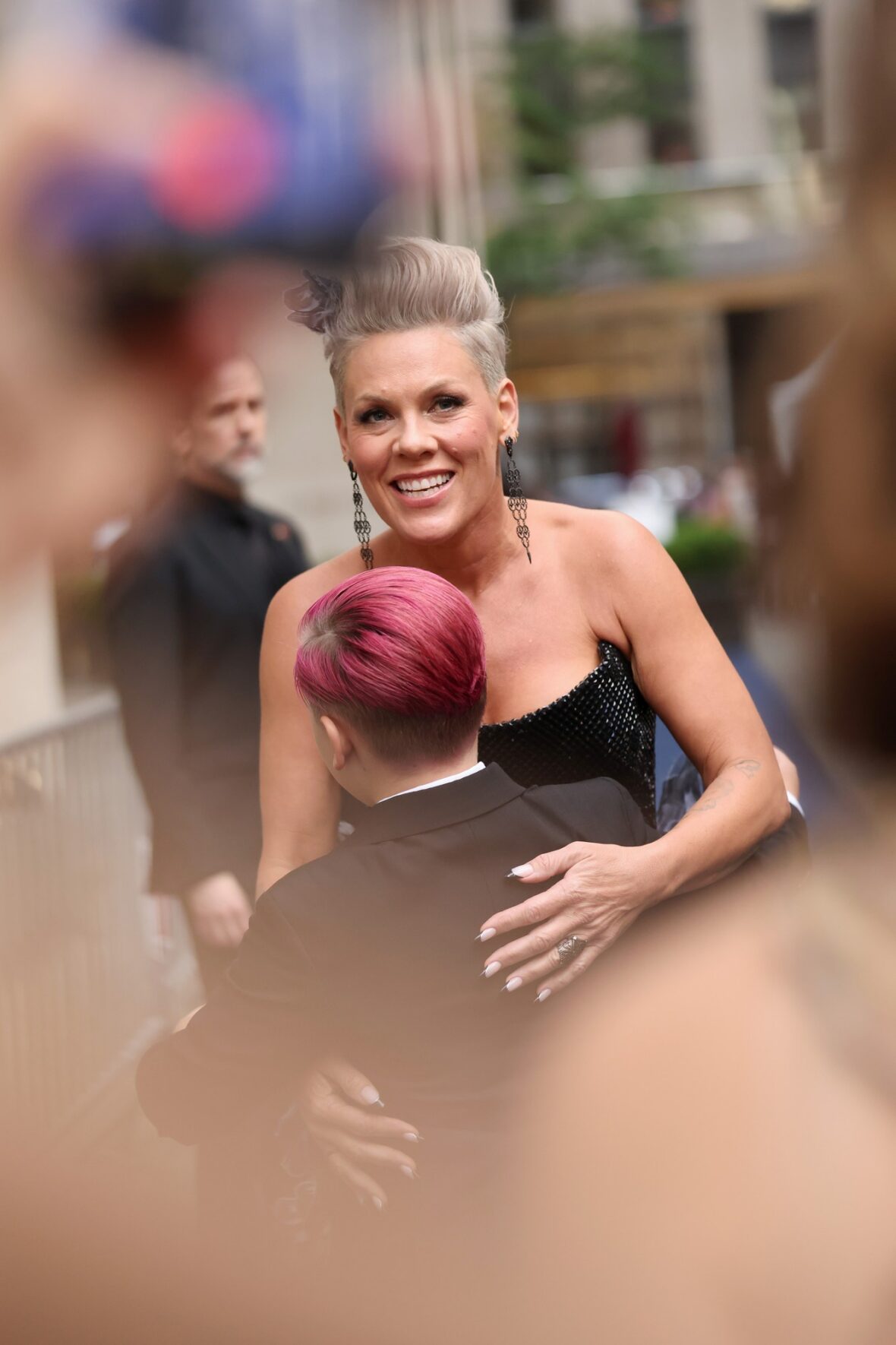 Pink e sua família no Tonys