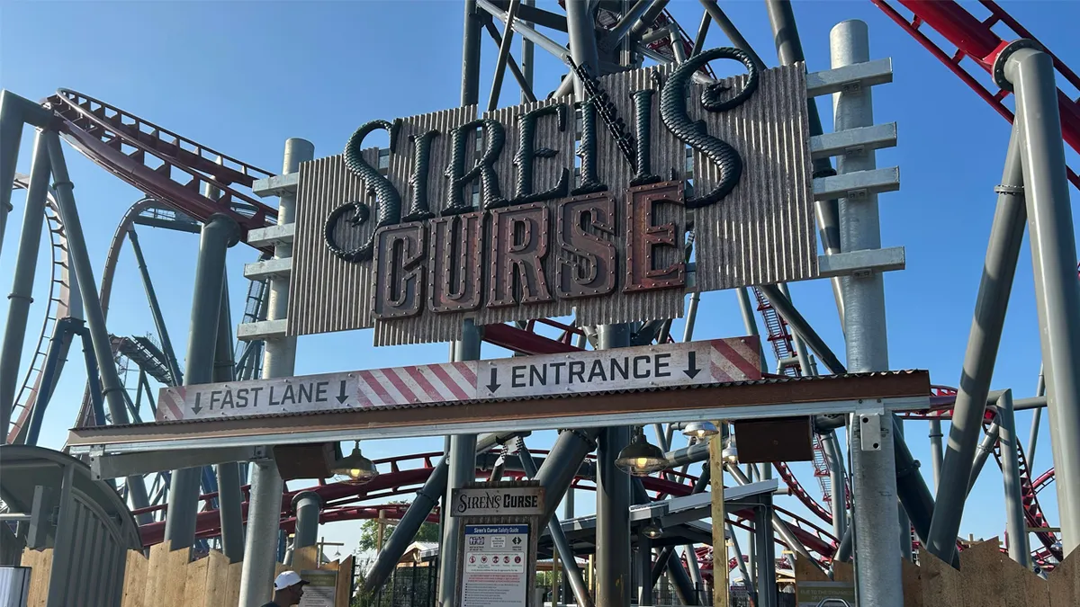 Siren's Curse roller coaster at Cedar Point amusement park
