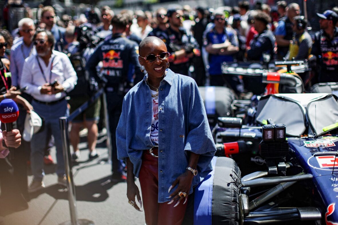 Cynthia Erivo participa do Grande Prêmio de F1 de Mônaco