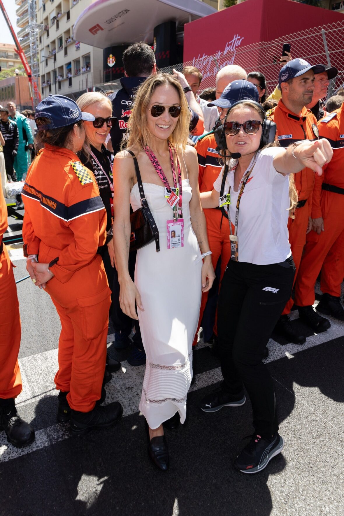 Olivia Wilde participa do Grande Prêmio de F1 de Mônaco
