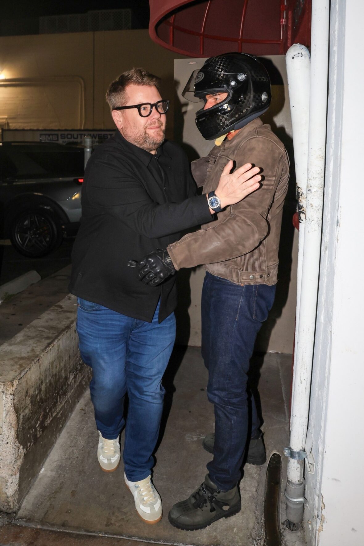 Fotos de Tom Cruise e James Corden