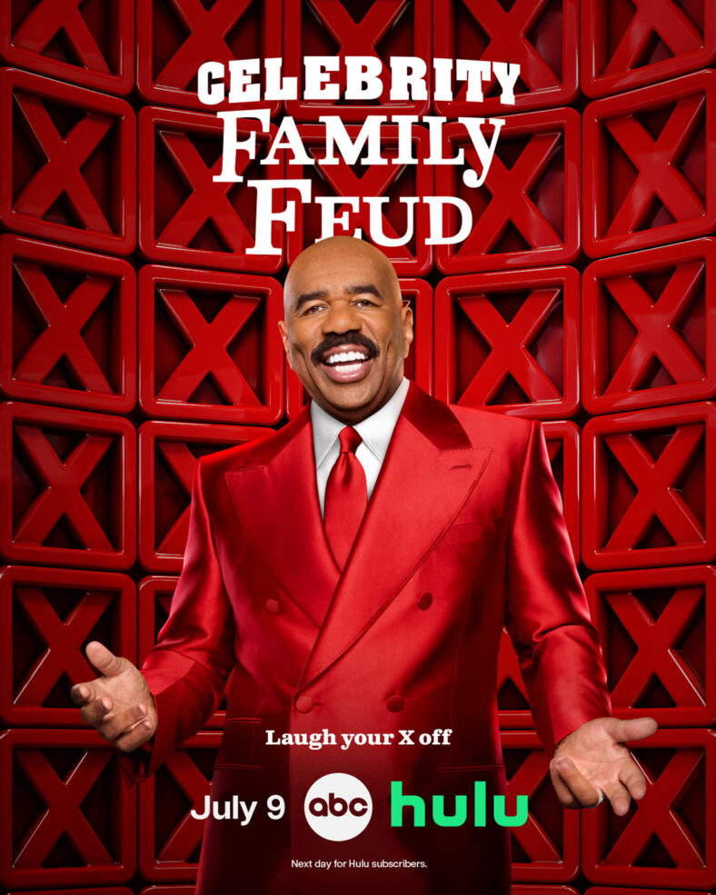 Arte principal da 12ª temporada do Celebrity Family Feud com Steve Howey