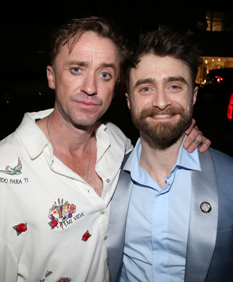 Tom Felton e Daniel Radcliffe posam na 14ª edição anual do Tony Awards After Party