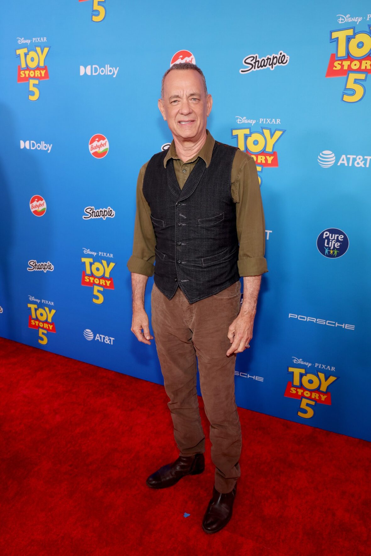 Tom Hanks na estreia de Toy Story 5 em Los Angeles