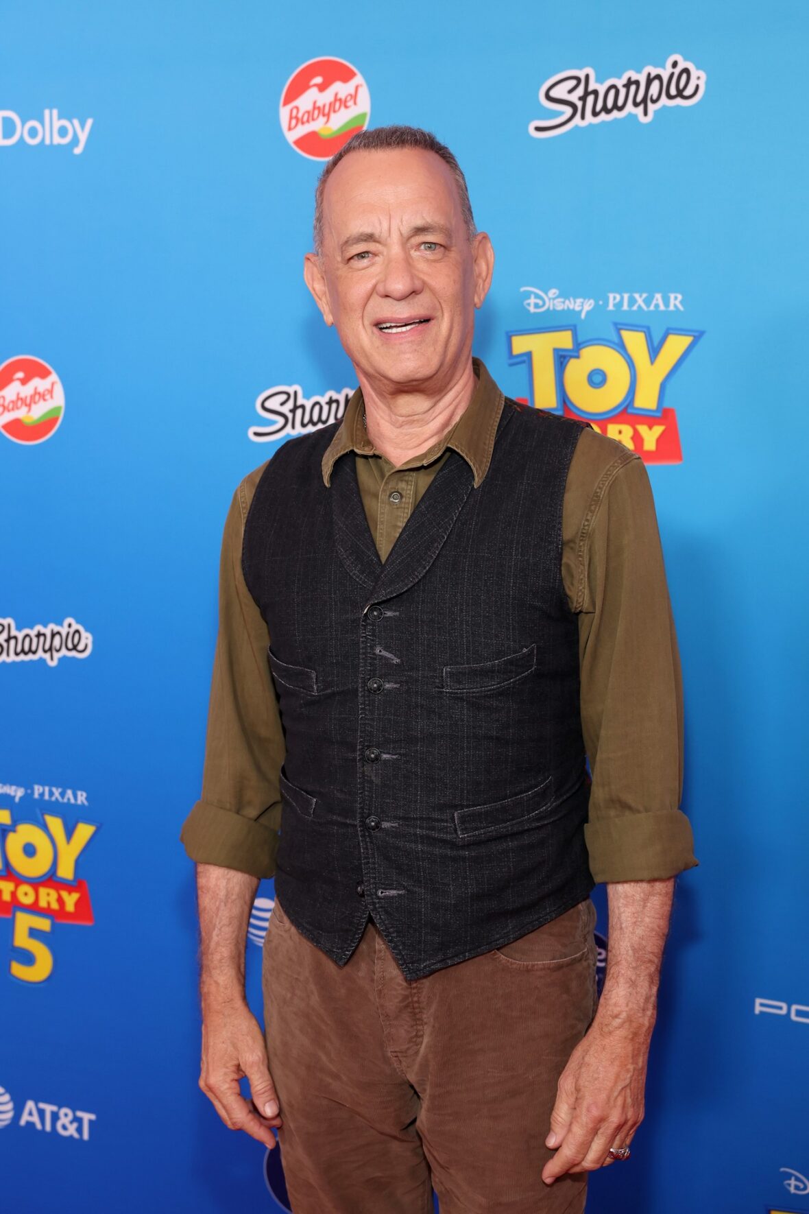 Tom Hanks na estreia de Toy Story 5 em Los Angeles
