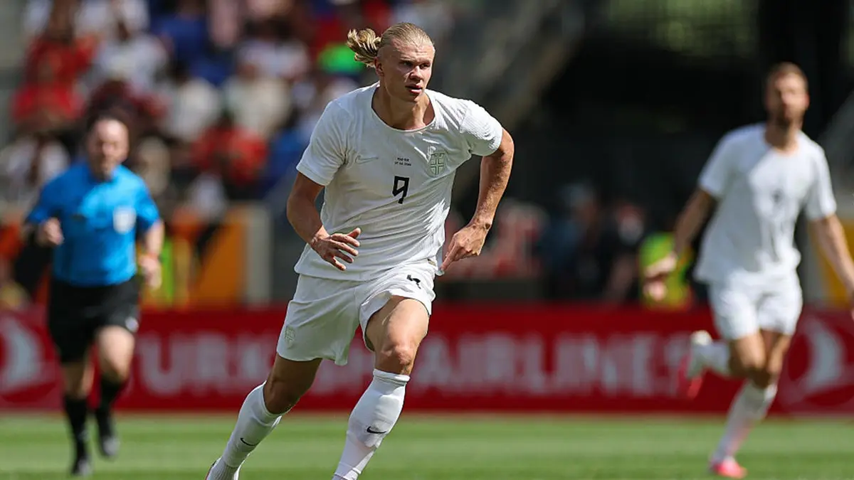 Erling Haaland #9 of Norway
