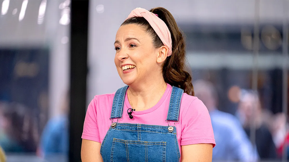 Ms. Rachel standing and posing during a television appearance on the TODAY show