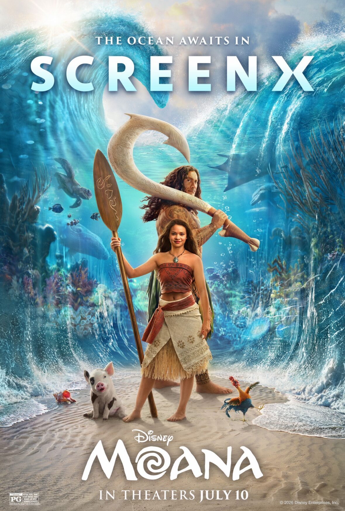 Tela live-action de Moana x pôster