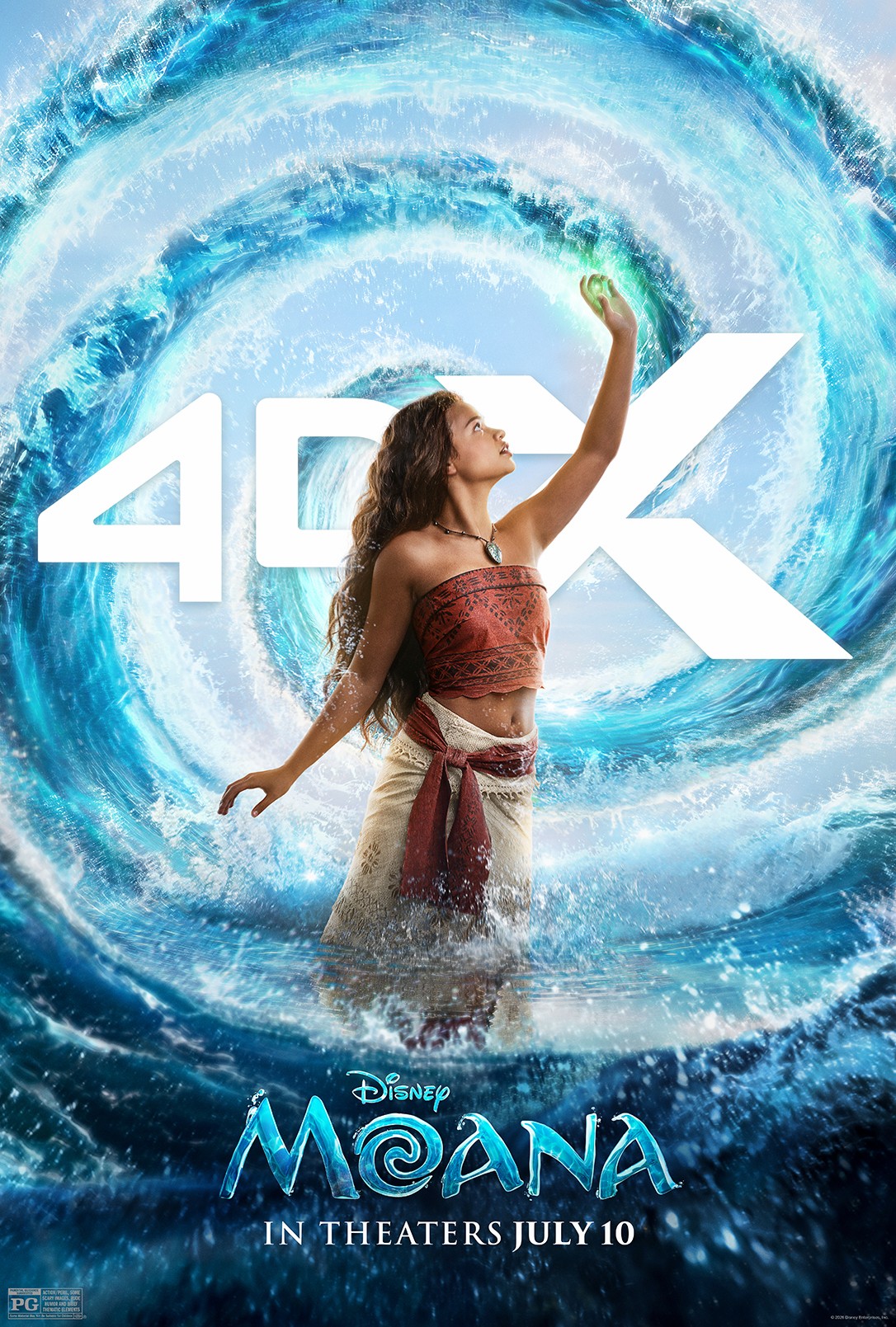 Pôster de ação ao vivo Moana 4DX